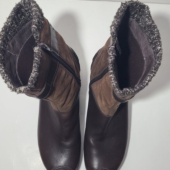 Merrell Donatella Brown Leather Waterproof Side-Zipper Mid-Calf Women's Boot 9 - Picture 5 of 8